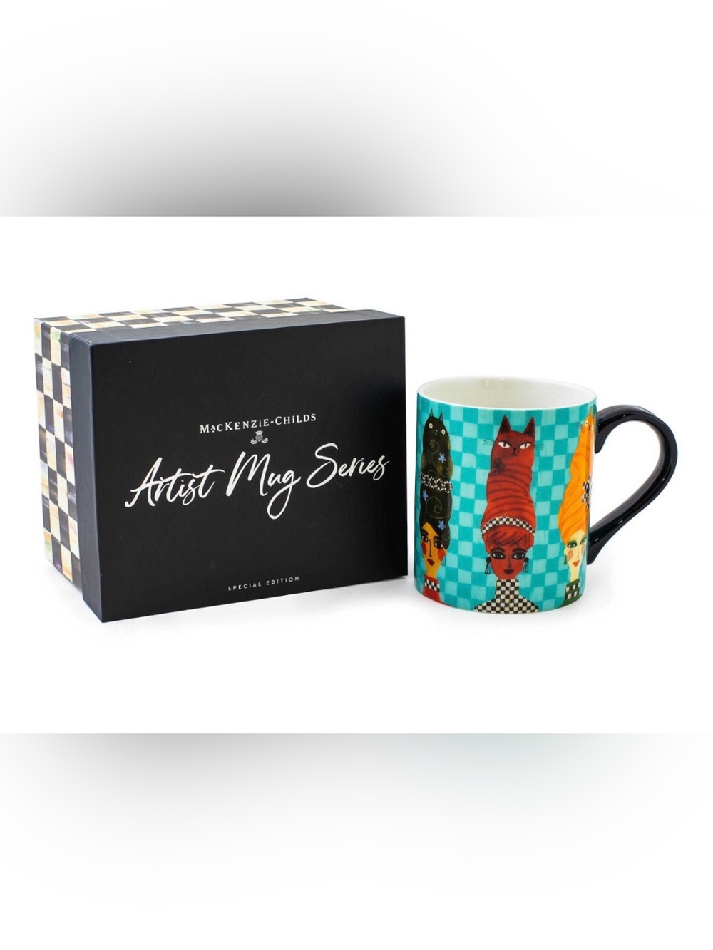 MacKenzie-Childs Terry Runyan Artist Mug Special Edition